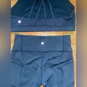 Lululemon Athletica Navy Blue Set